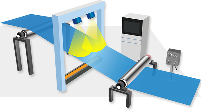 On-line detection of surface defects